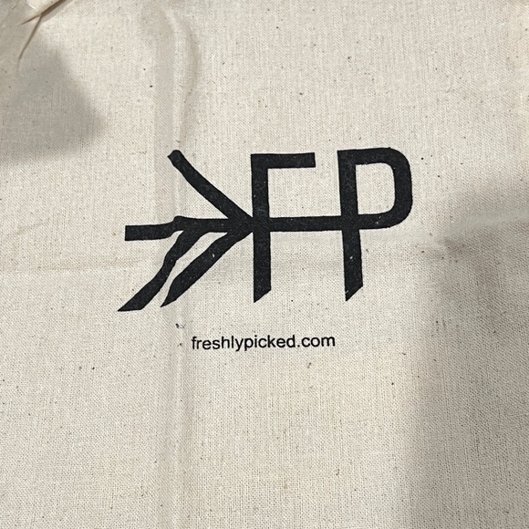 New! Freshly Picked knotted bow moccasins blue jean - Picture 3 of 4